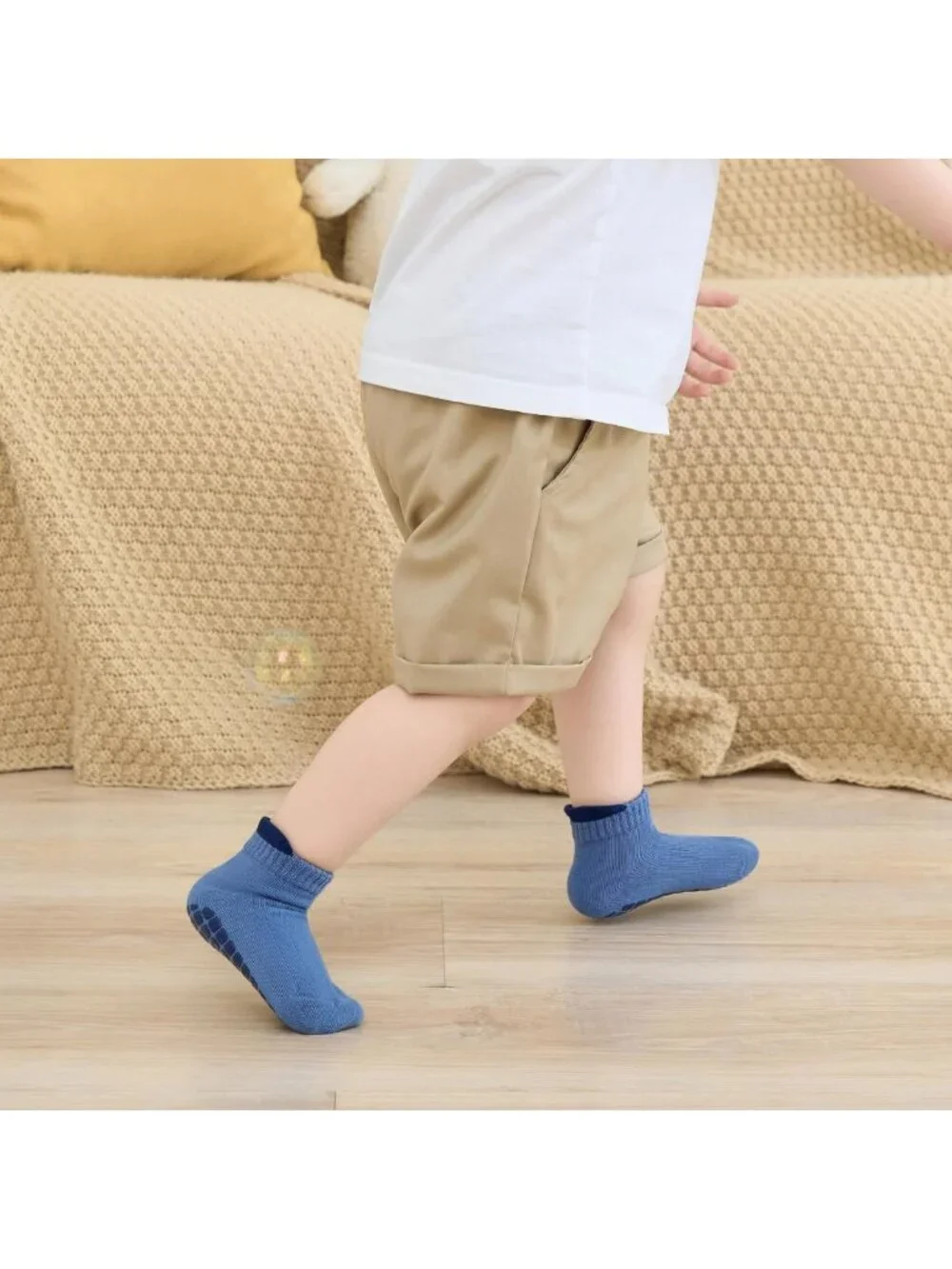 Cozy Non-Slip Grip Ankle Socks for Toddlers - Perfect for Baby Boys & Girls